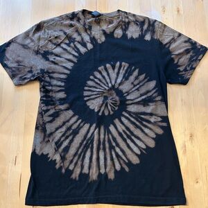 Black and Brown Tie-Dye Shirt